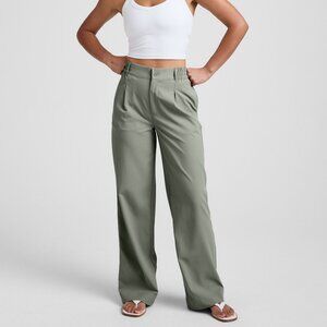 NWT Status Wide Leg Trouser in Grey/Sage